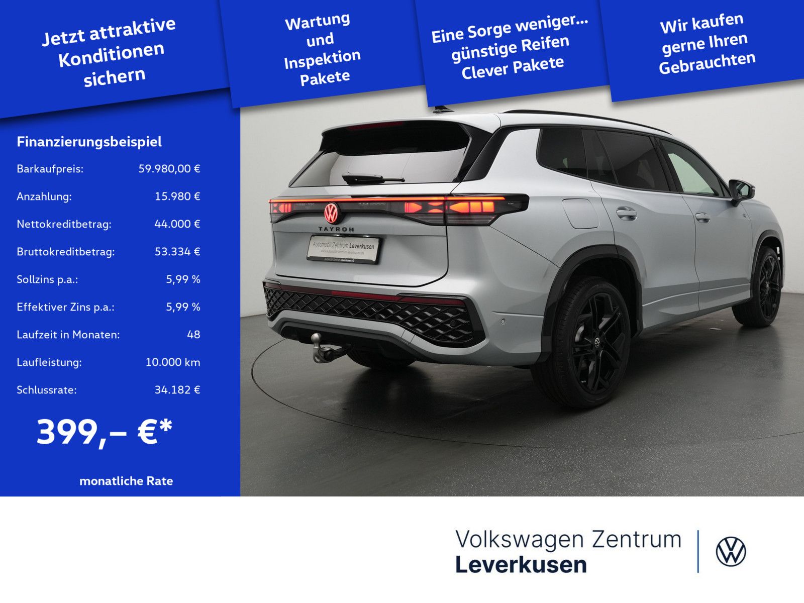 Volkswagen Tayron DSG eHybrid R-Line MATRIX LEDER PANO AHK imagem 2