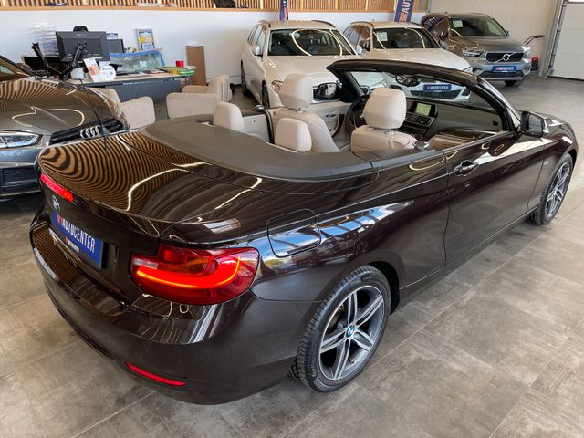 BMW 218 d Cabrio Sport Line *AHK*SHZ*Klima*Navi*