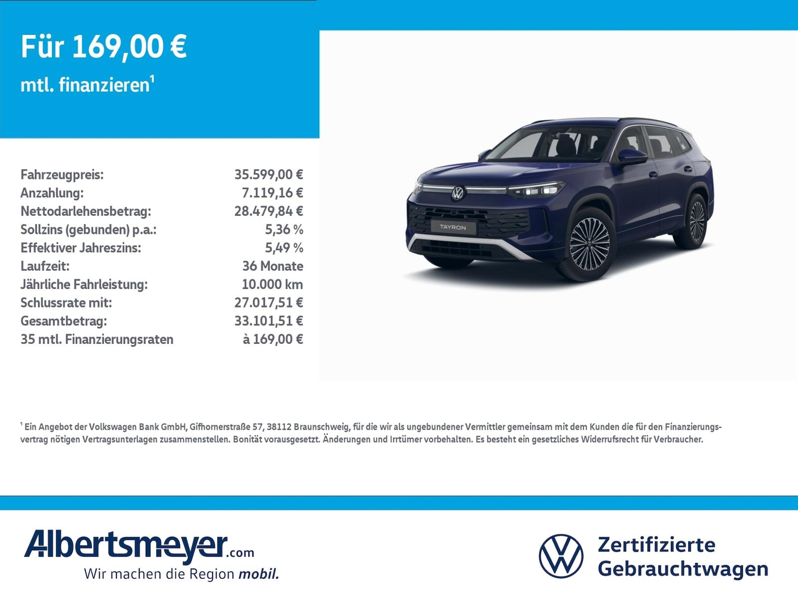 Volkswagen Tayron 1.5 eTSI Life +DSG+AREA-VIEW+MATRIX