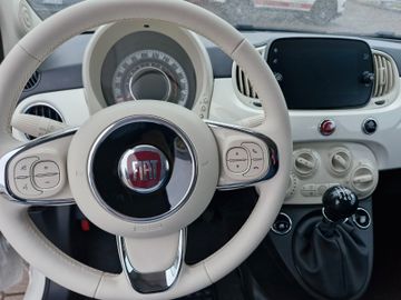 Fiat 500 Cabrio Verdeck rot