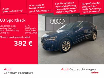 Audi Leasingangebot: Audi Q3 Sportback 35 TDI S tronic S line LED NAVI AHK