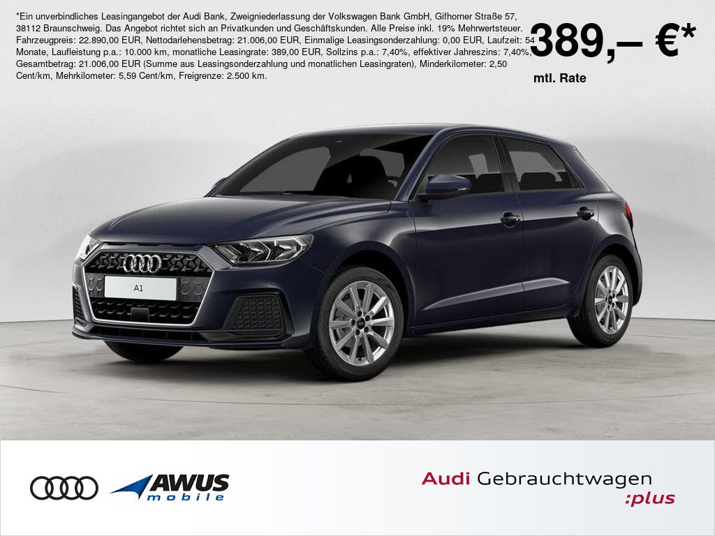 Audi A1 Sportback 25 advanced, Klima,Tempomat,PDC