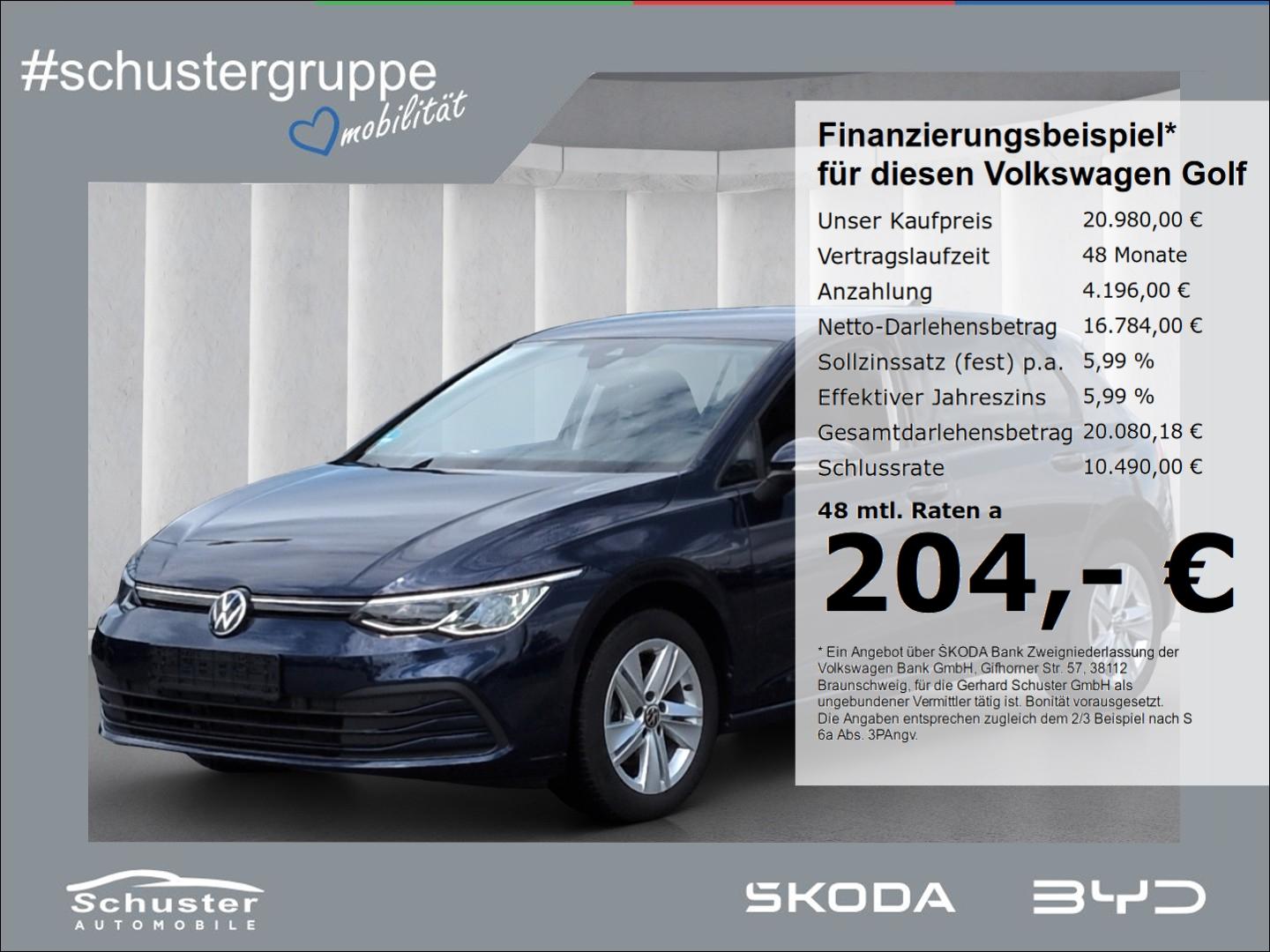 Volkswagen Golf VIII Life 2.0TDI*DSG ACC R-Kam Navi SHZ Alu, миниатюра 21
