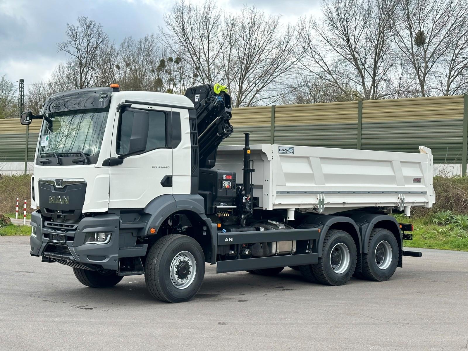 MAN TGS 33.440 6x4 /3-Seiten- Kipper /  HIAB  228-4
