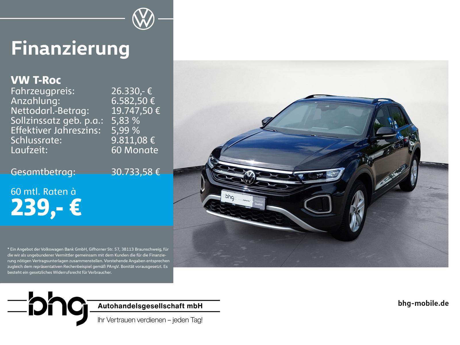 Volkswagen T-Roc Style 1,5 TSI OPF DSG