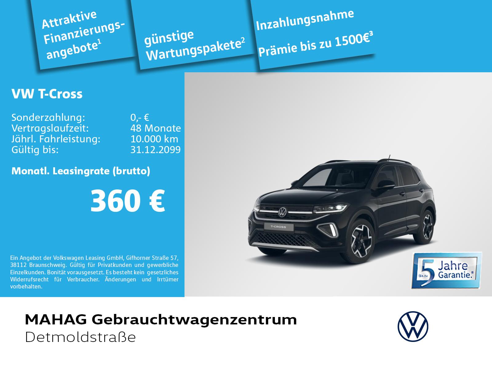 Volkswagen T-Cross 1.5 TSI R-Line NaviPro IQ.LIGHT AHK R-KA