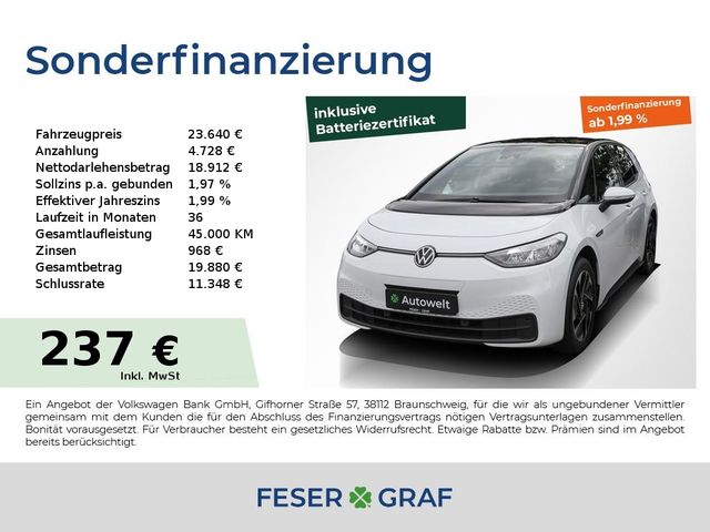 VW ID.3 Pro ACC Alu 18" Navi RüKa Sitzh. Wärmepumpe