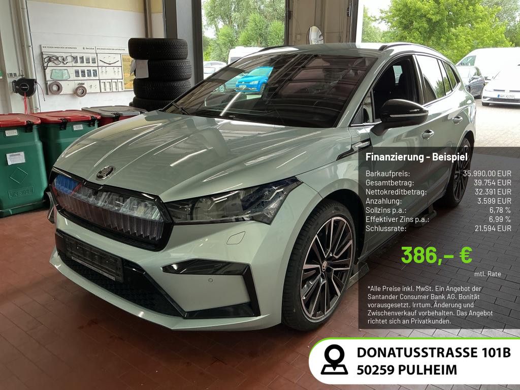 Skoda Enyaq iV 80 x Founders Edition LED NAVI AHK 360°