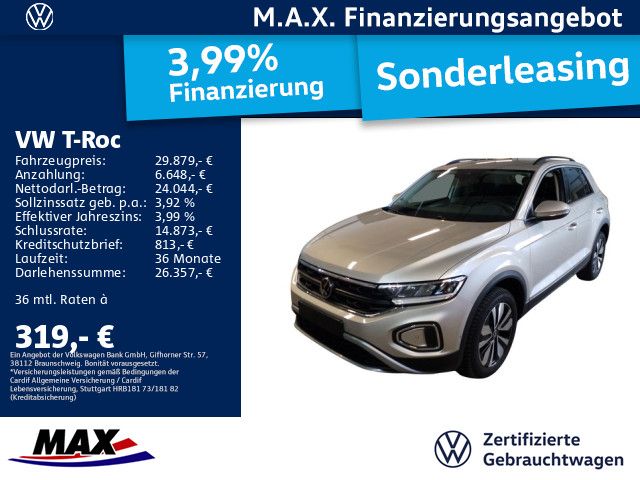 Volkswagen T-Roc 1.5 TSI DSG MOVE LED+KAMERA+NAVI+APP+ALU17