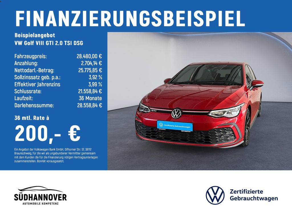 Golf VIII GTI 2.0 TSI DSG AHK+Standhzg.+RearView