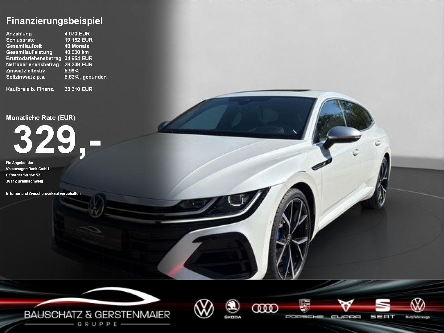 VW Arteon Shooting Brake R 4Motion *MATRIX*AHK*HUD*