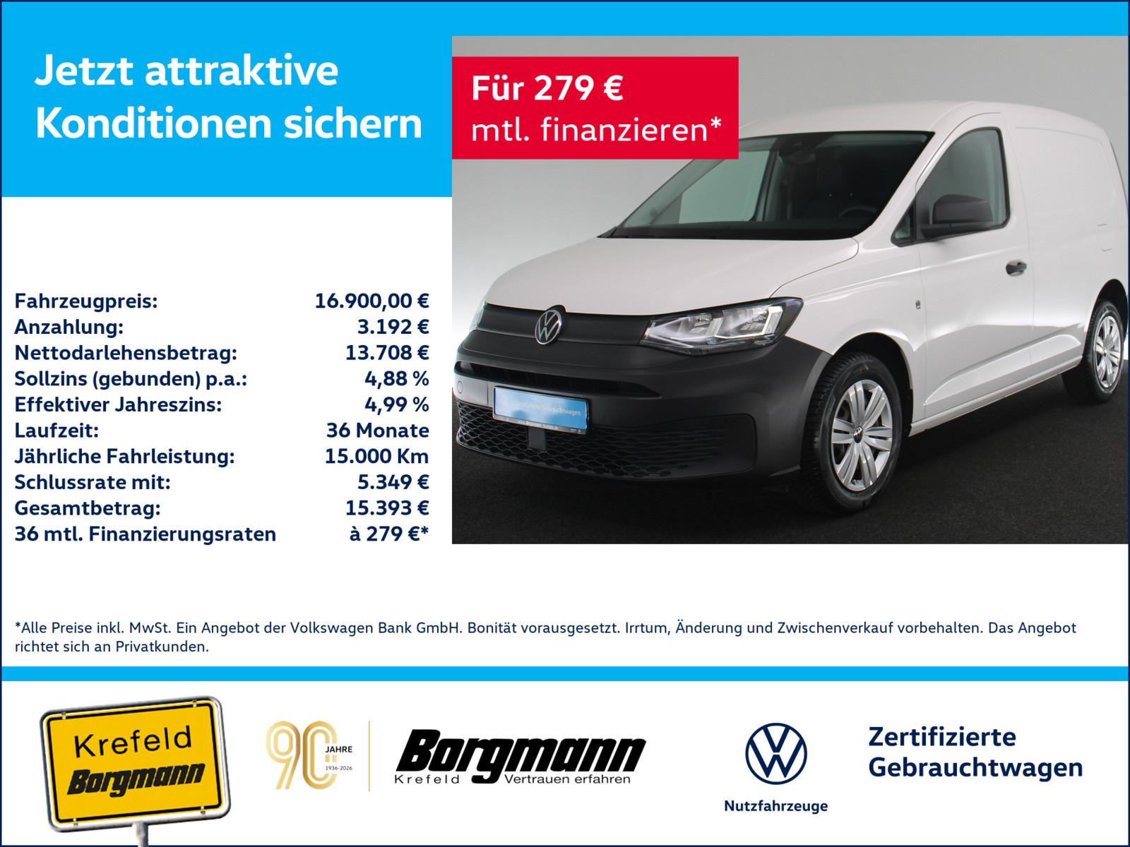 Volkswagen Caddy Cargo 2.0 TDI EcoProfi KAMERA PDC KLIMA