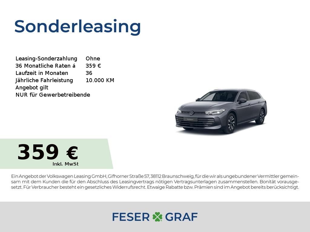 Volkswagen Passat Business 2,0 l TDI 150 PS 7-Gang-DSG