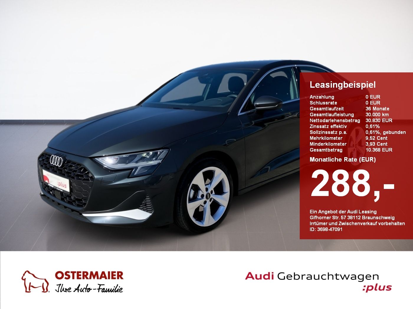 Audi A3 Limousine ADVANCED 35 TDI S-TRONIC ACC.R-KAME