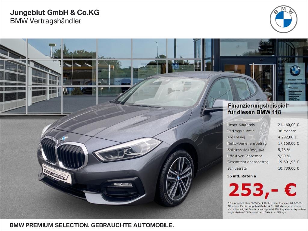 BMW 118 d Sport Line Sitzhg./LiveCockpitPro/LED-Sche