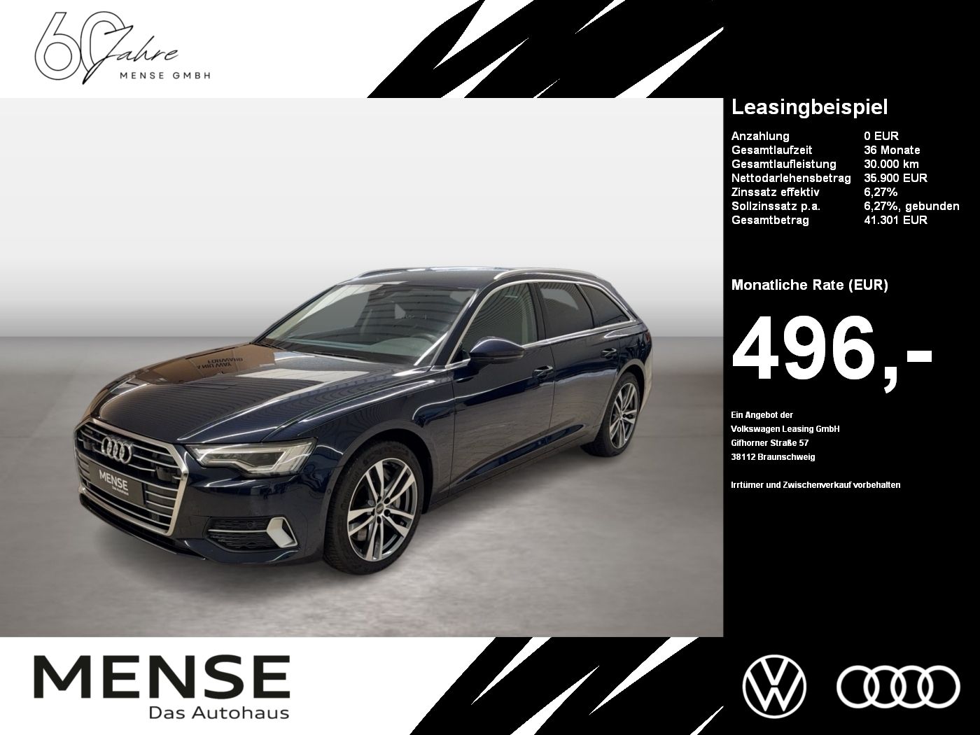 Audi A6 Avant 50 TFSI e quattro sport 2022 Matrix AHK