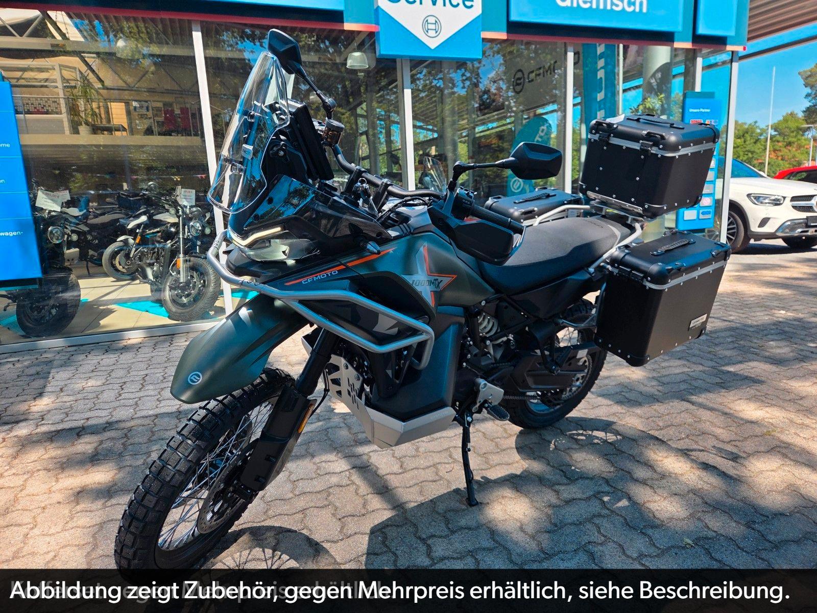 CFMOTO 1000 MT-X Tactical Green mit Zubehör 11.798€