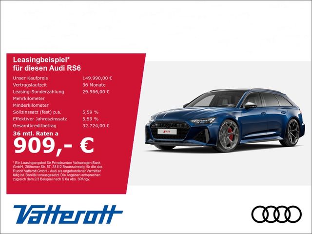 Audi RS6 Avant performance AHK Pano Keramik B&O Laser