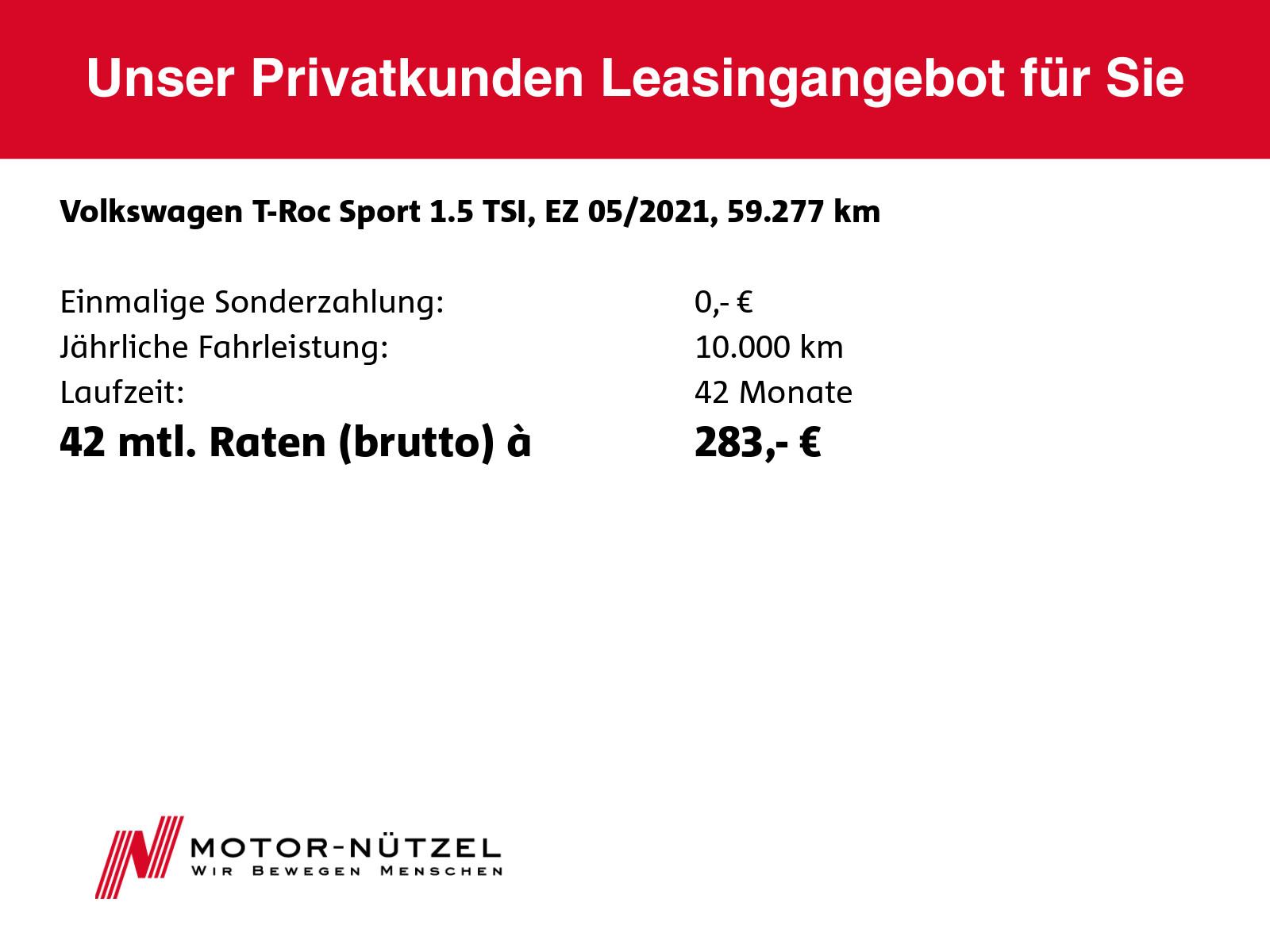 Volkswagen T-Roc 1.5 TSI DSG SPORT LED+NAVI+AHK+ACC+DAB+17Z, миниатюра 19