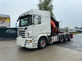 Scania R730 8x4 V8 SZM Kran 43m +JIB +Seilwinde Frontab - Dreiseitenkipper