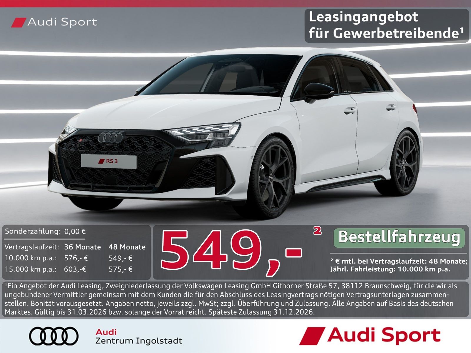 Audi RS3 Sportback quattro LED,SHZ UPE 68.180,-