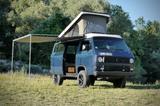 Volkswagen T3 Syncro Camper 2.1 WBX Motor+Getriebe neu - blaue Volkswagen T3 Caravelle