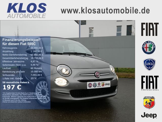 Fiat 500C 1.0 GSE HYBRID 70PS APPLE CARPLAY ALU