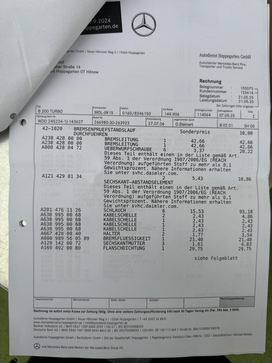 Mercedes-Benz B200 2006 — photo 26