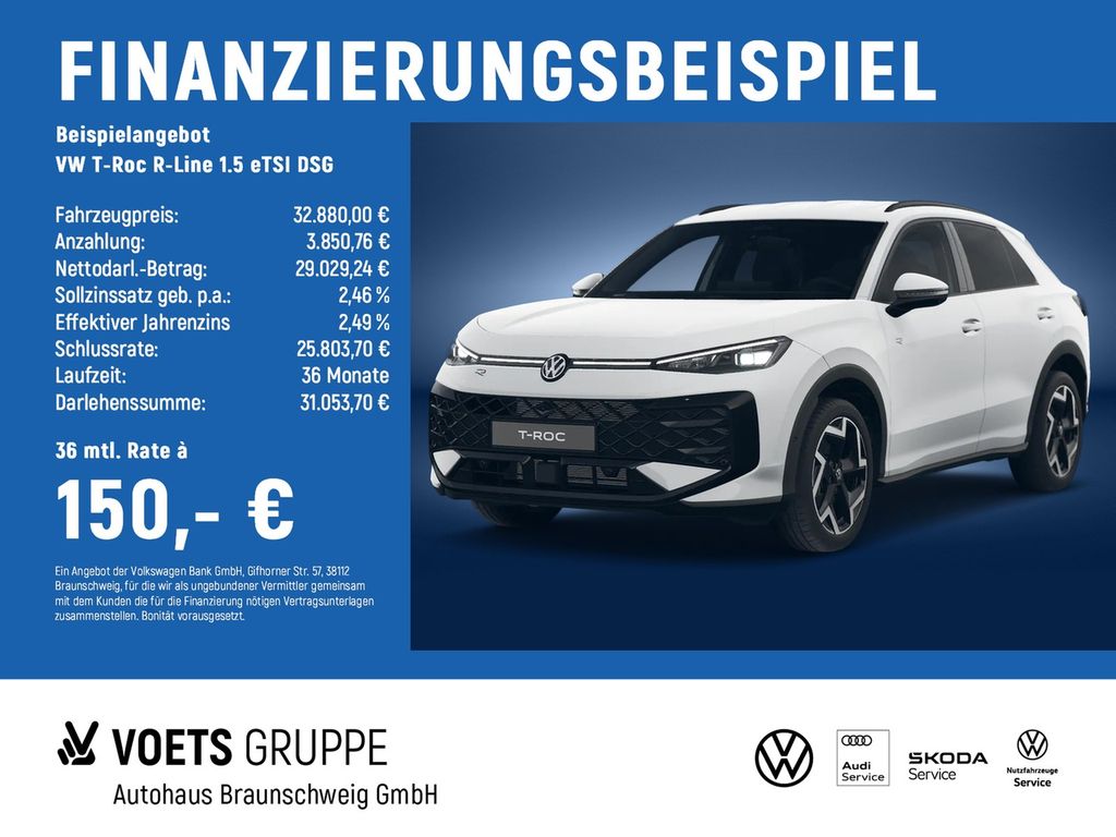 T-Roc R-Line 1.5 eTSI DSG AREAVIEW+ACC+HuD+NAVI