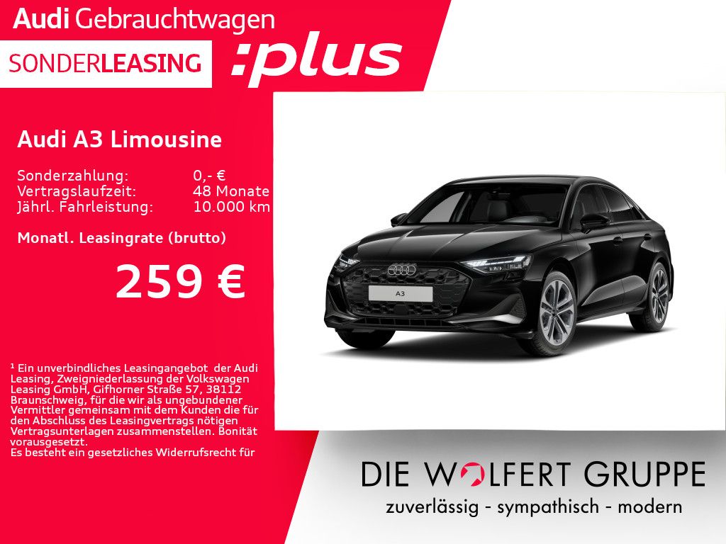 Audi A3 Limousine advanced 35 TFSI S tronic AHK*ACC