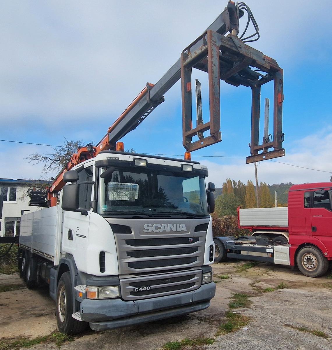 Scania G 440 6x2 Baustoff  Atlas-170.2 Funk