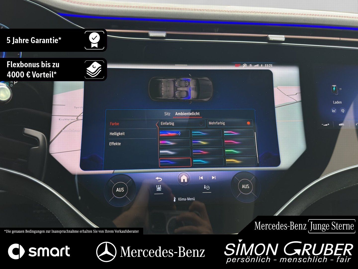 Fahrzeugabbildung Mercedes-Benz EQE 43 4M SUV AMG Night I+II HUD Hyper AHK