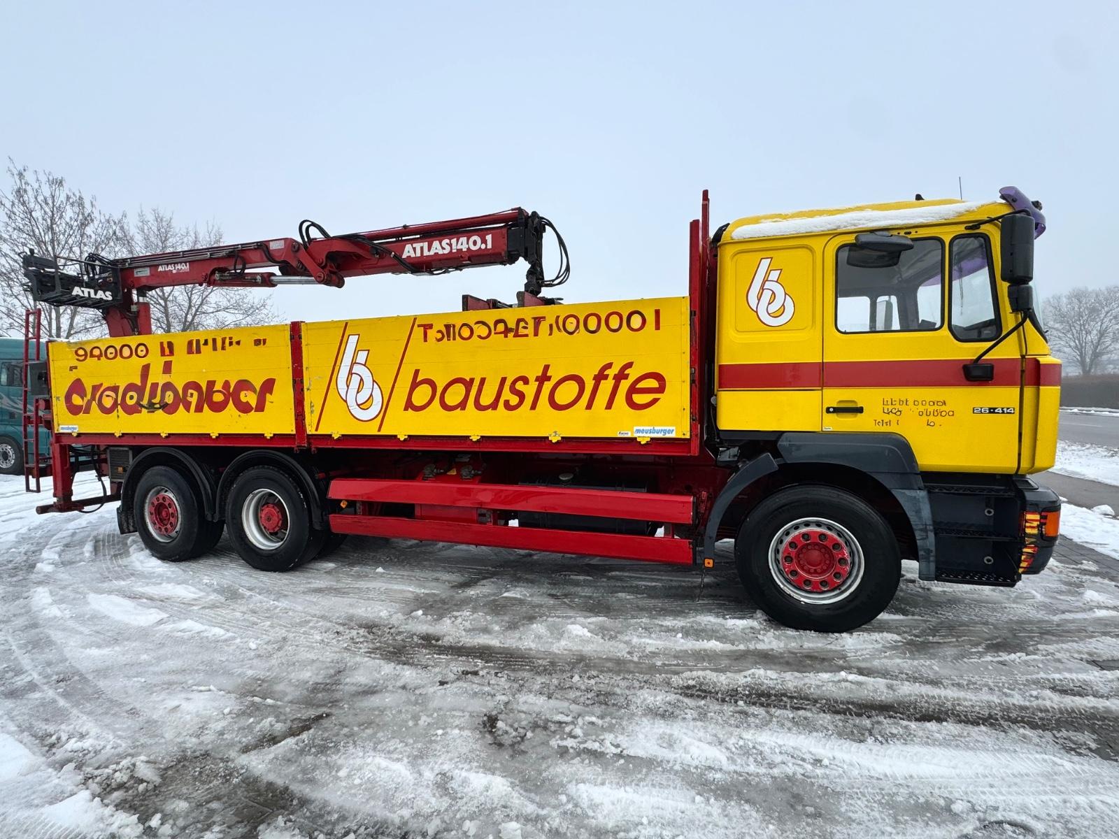 MAN F2000*26.414*BAUSTOFF*ATLAS-KRAN*AK140.1*LONG*