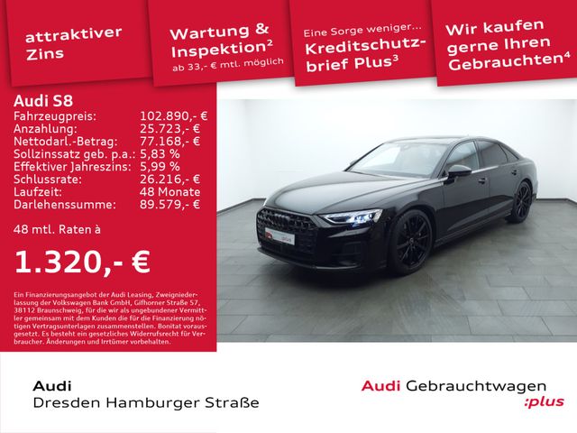 Audi S8 4.0TFSI quattro Matrix Panorama AHZV Standhz.