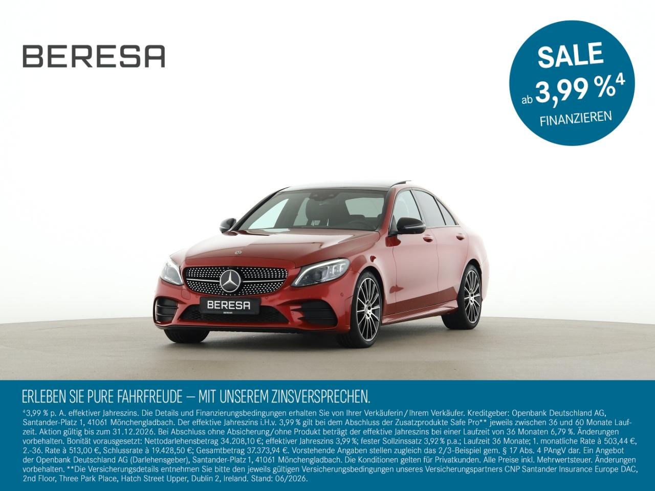 Mercedes-Benz C 300 AMG Night Standhz Pano AHK Burmester 360