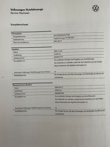 Volkswagen Caddy Cargo Basis *19%MwSt*TOUCH*PDC*KLIMA*LKRHZ