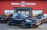 Mercedes-Benz C 300 e T 9G-T Avantgarde AHK BURMESTER LED KAME - mit Hybrid-Antrieb: Blau, Teilleder