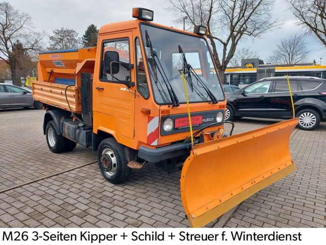 Multicar M26  4X4 WINTER DIENST STREUER  + SCHILD ALLRAD