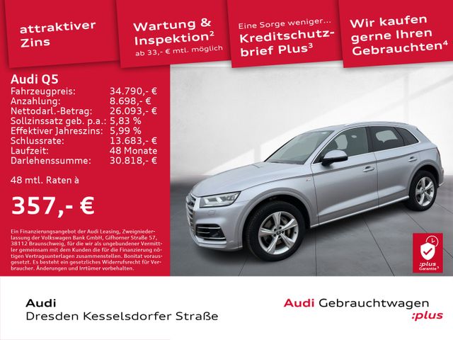 Audi Q5 50 TDI Q.sport AHZV LED Navi DAB