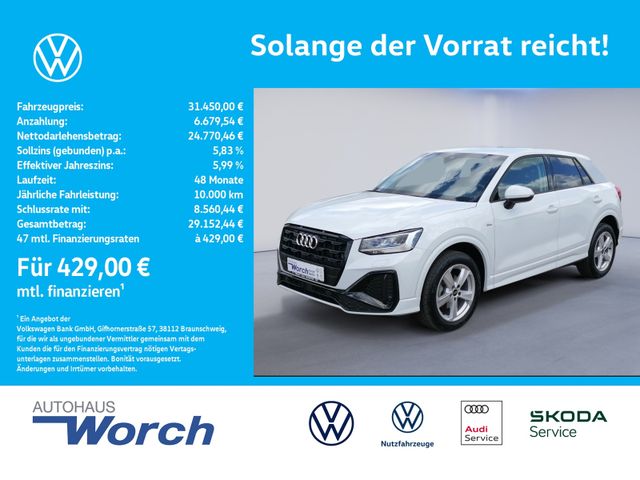 Q2 35 TFSI S tronic S Line LED+NAVI+SHZG+