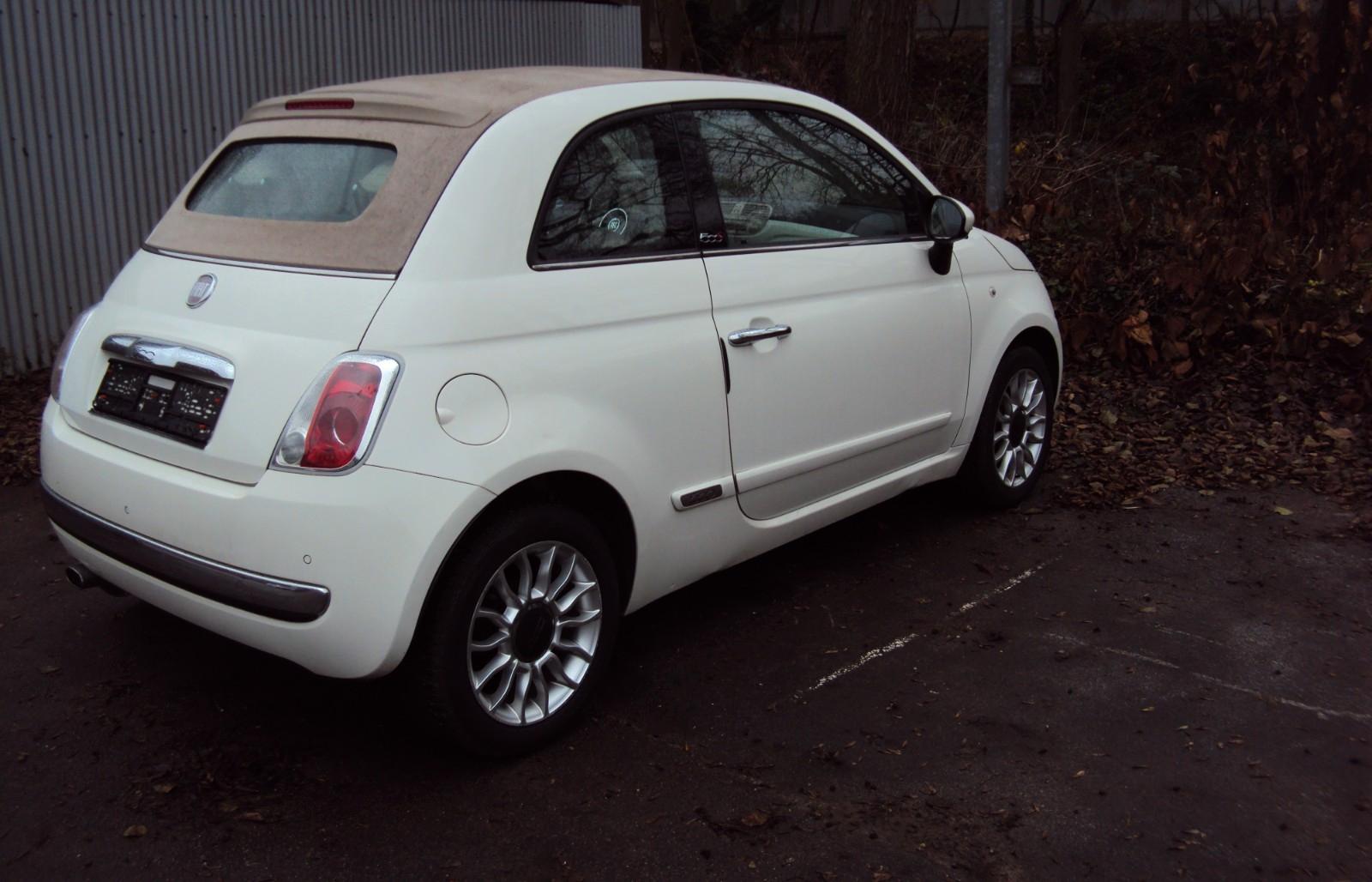Fiat 500 Lounge-Cabriolet TEIL-LEDER-EURO.6