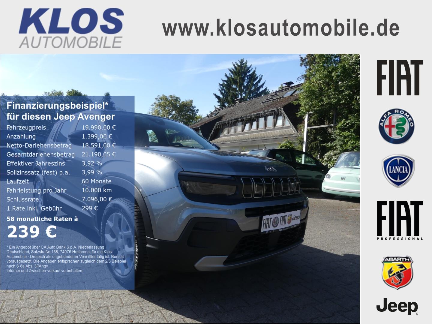 Jeep Avenger ALTITUDE 1.2 T3 100 PS PDC WINTER INFO K