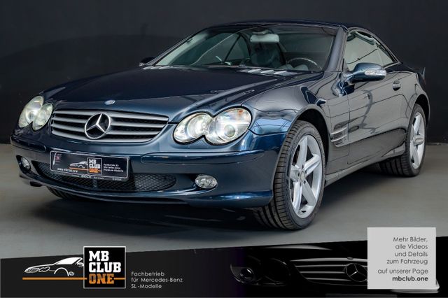 Mercedes-Benz SL 500 Smargdschwarz/Blau 1.HD, Service groß neu