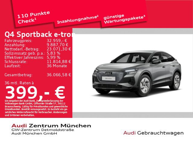 Audi Q4 Sportback e-tron 40 Virtual/Navi+/GRA