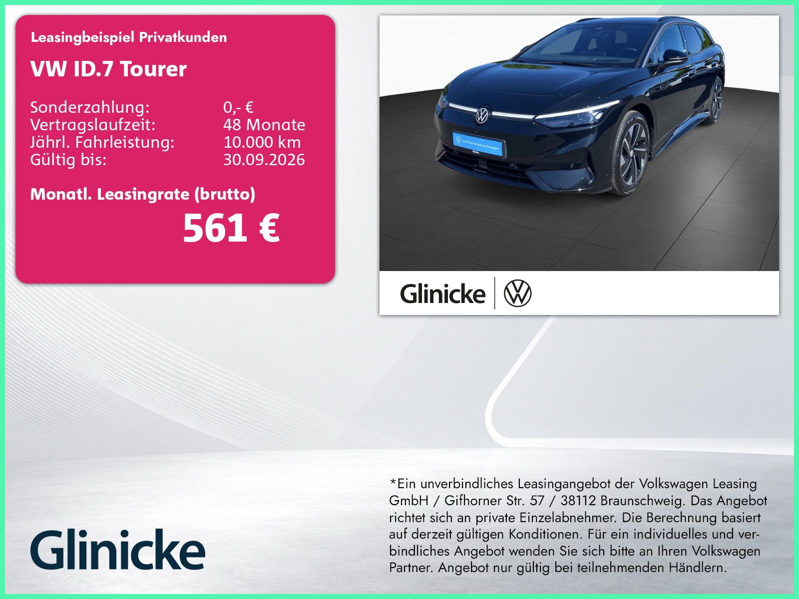 Volkswagen ID.7 Tourer Pro 210 kW Navi AHK ACC Wärmepumpe foto 1