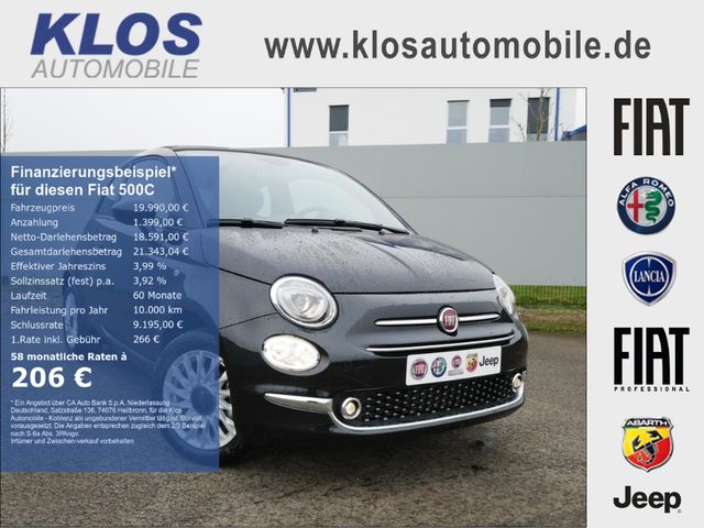 Fiat 500C 1.0 DOLCEVITA 70PS PDC APPLE CARPLAY KLIMAA