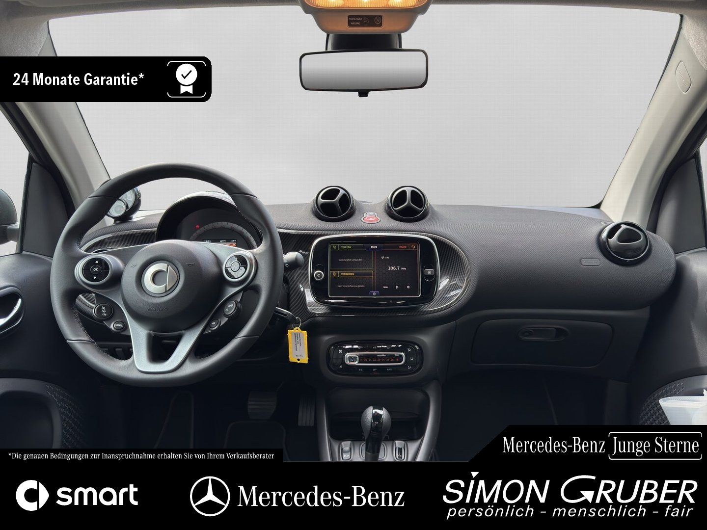 Fahrzeugabbildung Smart Smart fortwo EQ Prime Premium Leder Carbon