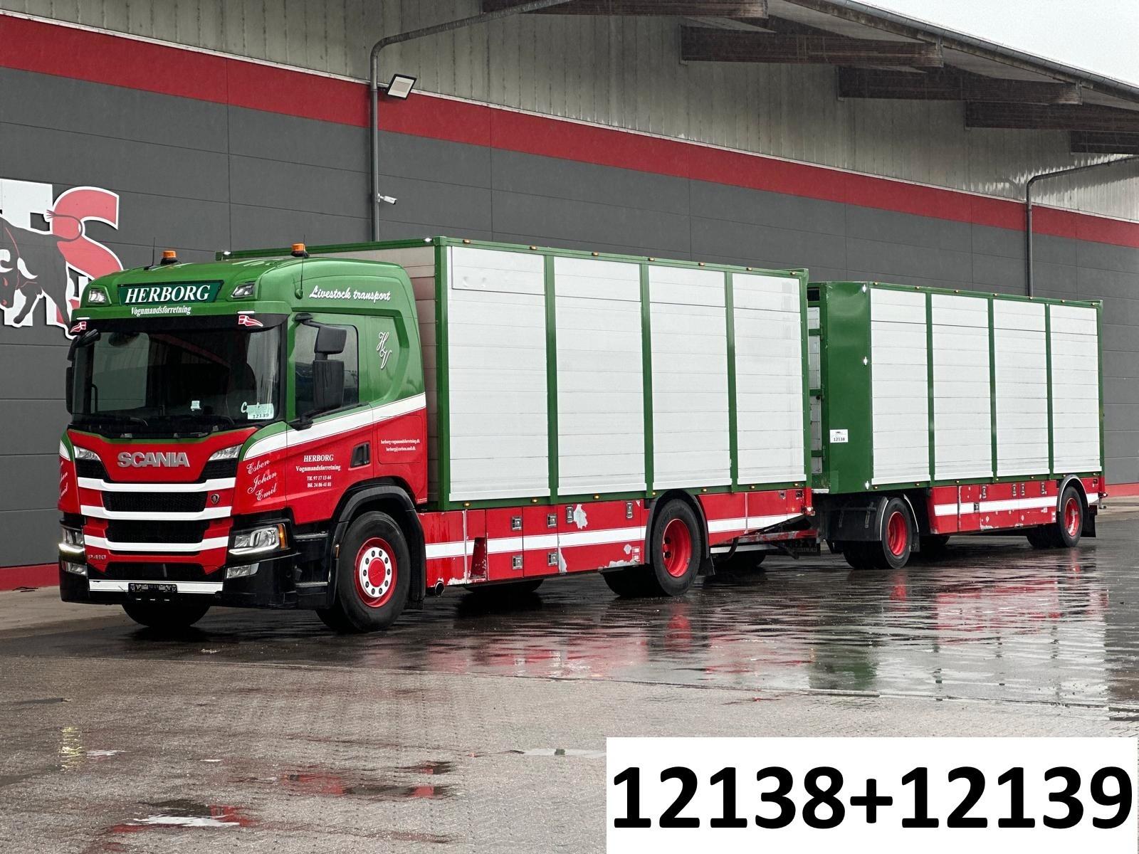 Scania P410 4x2LL HFR 1.Stock Viehzug/NAVI/KLIMA/ALU