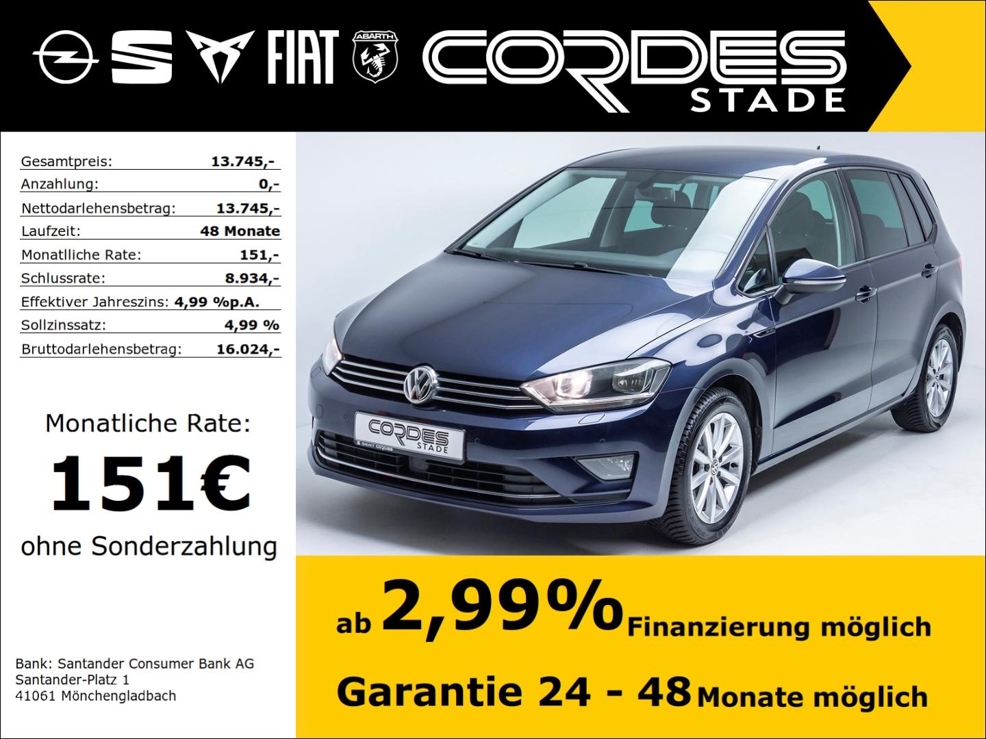 Volkswagen Golf Sportsvan VII  Comfortline Allwetter Navi (