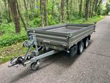 Humbaur HTK 3000.31 Stahl Dreiseitenkipper mit E-Pumpe - Humbaur Htk 3000